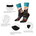 thumbnail image 4 of Fotbe Realistic Turtle Calcetas Largas con Estampado para Hombre y Mujer – Calcetas de Compresión Transpirables y Elásticas, Viajar y Uso Diario Talla 5-11, 4 of 6