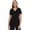 Black, variant on Amp V-Neck Scrub Top Women Missy Fit 3 Pockets