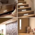 thumbnail image 2 of DAYBETTER Under Cabinet Lights,23 LED Rechargeable Battery Operated Motion Sensor Light Indoor, No-Dimmable Closet Lights, Wireless Under Counter Lights for Kitchen, Stairs (White Light),2 Pack, 2 of 6