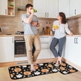 thumbnail image 6 of Pumpkin Ghost Kitchen Rugs 2 Pieces, Halloween Candy Floor Mat Room Area Rug Washable Carpet Perfect for Living Room Bedroom Entryway Carpet Runner, 6 of 7