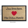 EQWLJWE Valentine's Day Heavy Duty Coir Doormat with Nonslip Vinyl