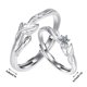 thumbnail image 2 of 1PCS Pareja Matching Anillo Male Tree Leaves Anillo Abierto Puede Ajustar El Anillo De Promesa Hombres Y Mujeres Un Anillo De Amistad Un Anillo De Pareja Es Adecuado Para Ella Y Él, 2 of 7
