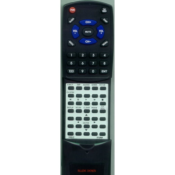 Replacement Remote for SYLVANIA NF603UD, RTNF603UD, LD155SC8, LD200SL9