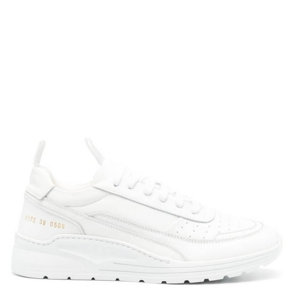 Common Projects Track 90 Leather Sneakers, Brand Size 37 ( US Size 7 )