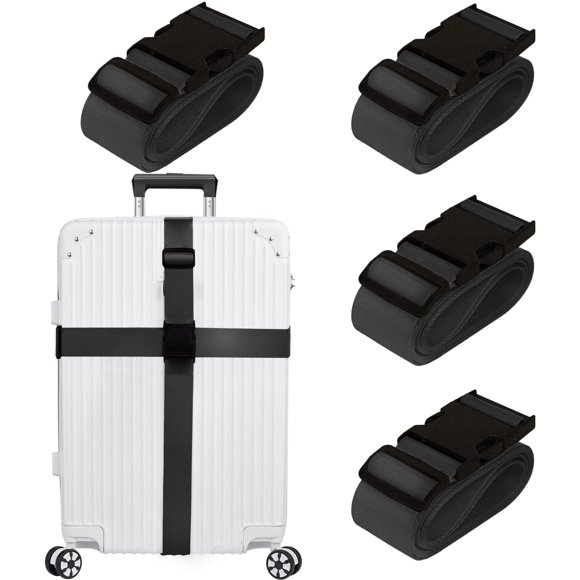 Cinturón de viaje Chelmon, aprobado por la TSA, 4 unidades, negro