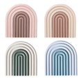 thumbnail image 2 of Silicone Slip Heat Insulation Rainbow Coaster for Home Kitchen Decoration, 2 of 5