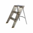 thumbnail image 1 of predolo Folding Step Ladder Transparent 3 Step Ladder Portable Acrylic Folding Stool for Small Apartment, Kitchen, Wardrobe, Coffee, 3-step, 1 of 9