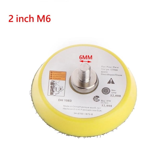 Lefu 2/3/5 Pouces de Support de Disque de Polissage Crochet et Boucle pour Ponceuse Pneumatique