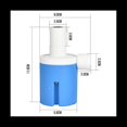 thumbnail image 4 of Fully Automatic Water Level Control Float Valve Auto Shut Off Ball Mini Float Valve Automatic Water Level Controller,1 x Water Level Control Float Valve 1 x Filter 1 x PTFE tape 1 x elbow,Blue, 4 of 7