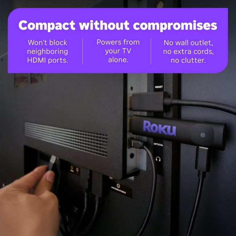 Roku Streamer 2025 - HD Roku Streaming Device for TV with Voice Remote - Free & Live TV