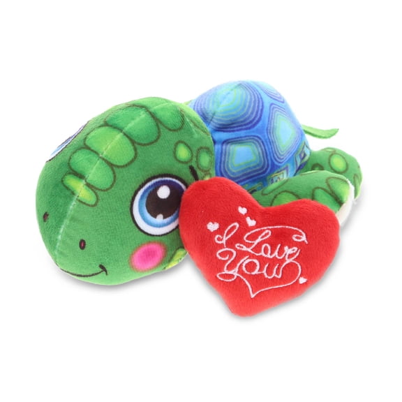Dollibu I Love You Heart Sea Turtle Plush Buddy Stuffed Animal - 5.5 inches