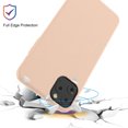 thumbnail image 3 of TORUBIA For iPhone 11 Pro 5.8 Inch Back Case Slim Fit Soft TPU Phone Case Built-in Velvet Material Anti-Scratch Protective Sandstone,Full Body Protection Liquid Silicone Pink, 3 of 8