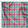 thumbnail image 3 of Soimoi Satin Silk Fabric Check Check Printed Fabric 1 Yard 42 Inch Wide, 3 of 4