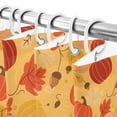 thumbnail image 7 of Shower Curtains for Bathroom-72"x72",Thanksgiving Pumpkin Fall Orange Maple Leaf Seamless Waterproof Bath Curtain Shower Curtain Set, 7 of 7