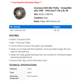 thumbnail image 2 of Accessory Belt Idler Pulley - Compatible with 1990 - 1993 Ford F-150 5.8L V8 1991 1992, 2 of 2