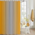 thumbnail image 4 of Fabric Shower Curtain, Orange and Grey Gradient Shower Curtains with 12 Hooks Waterproof Machine Washable Bath Curtains for Bathroom, 54 x 78in, 4 of 6