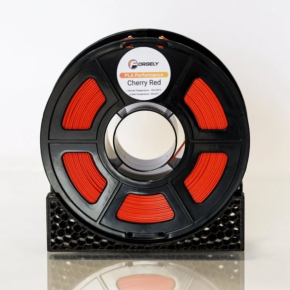 Forgely Performance PLA 3D Printer Filament, 1.75mm, 1kg Spool, Cherry Red, Made in USA