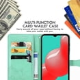 thumbnail image 3 of for Samsung Galaxy A32 4G (Not 5G) Wallet Case,Mandala Embossing PU Leather Girls Case with Credit Card Holder & Hand Strap Flip Folio Closure Cover for Samsung Galaxy A32 4G MTL Green, 3 of 14