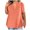 Orange, variant on Staron Plus Size Summer Tops for Women Casual V Neck Short Sleeve Blouse Loose Comfy Solid Basic Fashion Shirt, Navy XXL