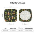 thumbnail image 6 of Gaeub Funny Sloths In The Forest Square Chair Seat Covers, Stretch Fitted Printed Chair Seat Cushion Cover for Kitchen, Office - One Size, 6 of 9