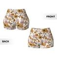 thumbnail image 5 of Haiem Sunflowers And Butterflies No Front Seam Biker Shorts for Women Yoga Workout Gym Bike Shorts with Tummy Control Moisture-Wicking-Small, 5 of 9