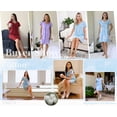thumbnail image 6 of Avidlove Cotton Nightgowns for Women Short Sleeve Sleep Shirts Soft Nightdress Sleepwear, 6 of 6