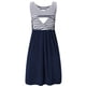 thumbnail image 1 of WILLBEST Vestidos con Curvas para Mujer, Vestido de Maternidad sin Mangas con Estampado de Rayas para Embarazadas, Ropa de Dormir de Maternidad de Verano para Amamantar Mediana, 1 of 3