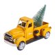 thumbnail image 1 of Camión de granja navideño, camioneta, modelo de automóvil, automóvil de granja de metal hecho a mano con amarillo, 1 of 9