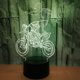 thumbnail image 2 of Lámpara de ilusión óptica con luz nocturna LED 3D con 16 colores cambiantes y control remoto táctil inteligente, lámpara de noche para niños, regalo de cumpleaños de Navidad para niñas y niños, motoci, 2 of 5