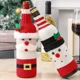 thumbnail image 1 of Adornos navideños para el hogar, funda para botella de vino de Papá Noel, calcetines de muñeco de nieve, soportes para regalo, decoración navideña, Año Nuevo, 1 of 5