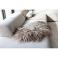 thumbnail image 2 of BIDK Home 40" x 46.75" Sheepskin Plush Area Throw Rug - Taupe, 2 of 3
