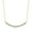 Emerald -Yellow Gold Vermeil Plated, variant on 1/6 Ct Natural Diamond Curved Bar Necklace in Sterling Silver| Bar Necklace for Women