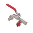 thumbnail image 3 of Double Valve Faucet 1 Inlet 2 Outlet Washing Machine Zinc Alloy Ball Valve Garden Accessories, 3 of 3