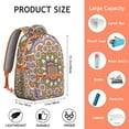 thumbnail image 6 of Ethnic Tribal Boho Backpack - Lightweight, Breathable & Organized Storage for Teens, 6 of 6