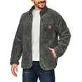 thumbnail image 2 of Little Donkey Andy&nbsp;Men's Fleece Lined Jacket Fuzzy Sherpa Full Zip Thermal Coat Lightweight Outwear for Fall Winter (Heather Gray M), 2 of 7