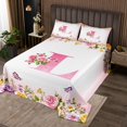 thumbnail image 2 of Erosebridal Letter Initial Coverlet Set King,Monogrammed Personalized Bedding Set,Flower Decor,Ultra Soft,3 Pieces, 2 of 5