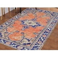 thumbnail image 3 of Orange Rug, Medallion Rug, Ethnic Pattern Rug, Luxury Rug, Turkish Rug, Popular Rug, Entry Rug, Runner Rug, Non-Slip Carpet, Living Room Rug, 3.3'x5' - 100x150 cm, 3 of 8