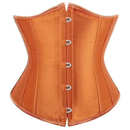 Corset Top Corset Lingerie For Women Bustier Tops For Women Underbust Corset Tops For Women Orange 2XL