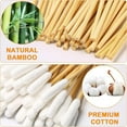 thumbnail image 3 of SUTENGDA Dog Ear Cleaner Bamboo Cotton Swabs  100 Pcs Bamboo Cotton Swab Sticks Thicker Cotton Cotton Cleaning Swabs for Cat Dog Ear Wax Infection Removal, 3 of 7