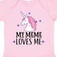 thumbnail image 4 of Inktastic My Meme Loves Me Girl Unicorn Girls Baby Bodysuit, 4 of 5