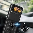 thumbnail image 3 of JTCASES for Samsung Galaxy Z Flip 3 Case with Sliding Lens Window Magnetic Car Mount Rotating Kickstand Hybird 3-layer Non-slipping Military-grade Protection Shell, Rosegold, 3 of 11