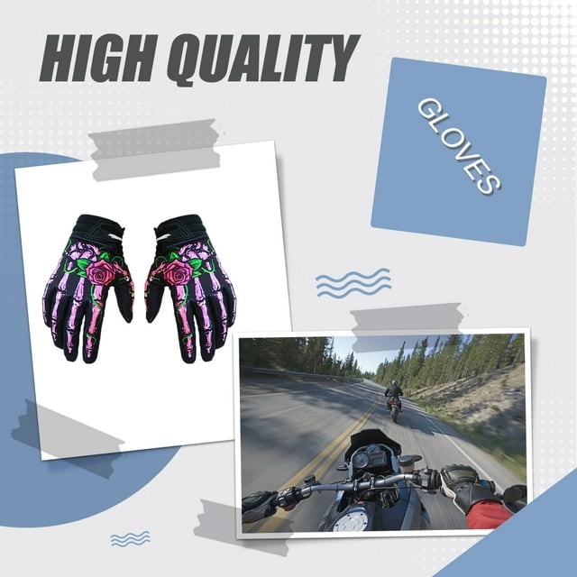 Ruiboury Breathable And Comfortable Autumn And Winter Gloves For Outdoor Activities pink L 1Set