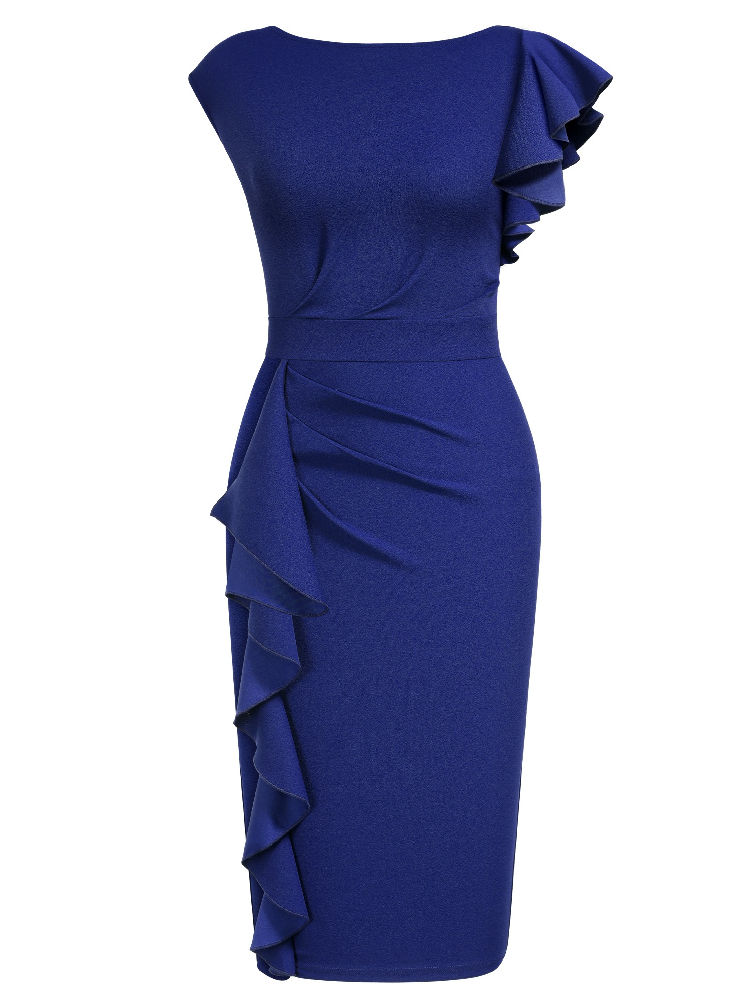 royal blue pencil dress
