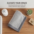 thumbnail image 5 of Unique Bargains Cotton Striped Hand Towel for Bathroom Kitchen Gym Grey 2pcs 29" x 13", 5 of 8