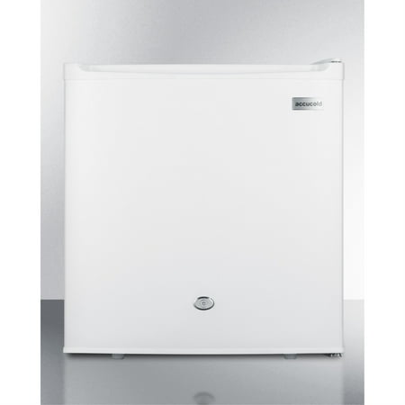Compact 1.8 cu.ft. all-refrigerator with automatic defrost  front lock  and flat door liner