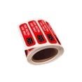 thumbnail image 1 of 500 pegatinas solo para uso rectal, pegatinas falsas, fácil lectura, adhesión permanente con superficie impermeable, etiqueta de papel de 1,8" x, 1 of 9