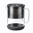 thumbnail image 1 of Water Filter Pitcher Waterdrop Glass 7-Cup w/ 1 Filter Black, 1 of 9