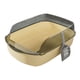 thumbnail image 5 of Caja de arena para gatos, bacinilla, suministros resistentes a las manchas, protector antidispersión de plástico desmontable Amarillo, 5 of 9