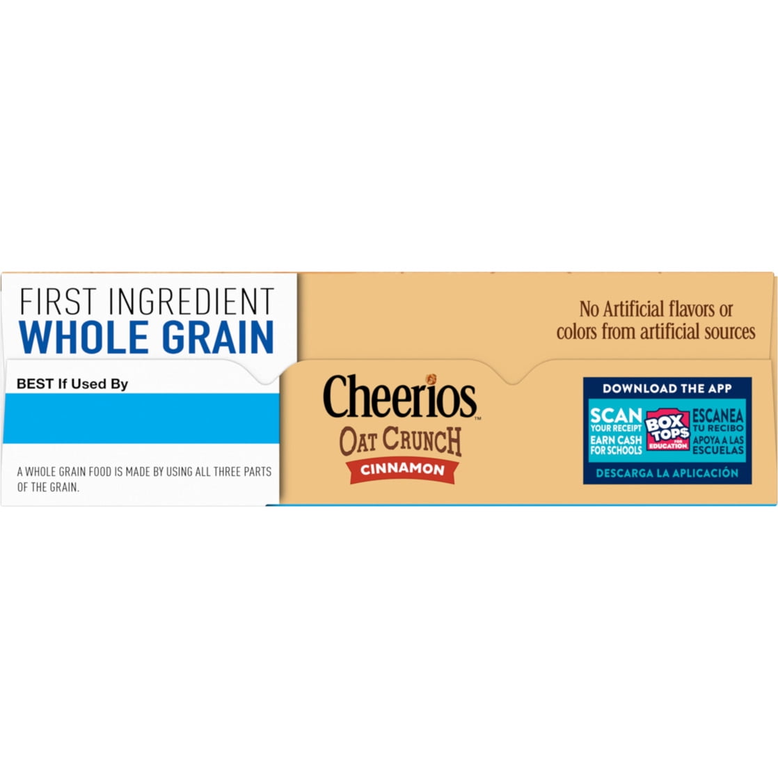 (8 pack) Cheerios Oat Crunch Cinnamon Breakfast Cereal, Made with Whole Grain, Family Size, 24 oz