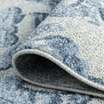 thumbnail image 6 of Transitional 9x12 Area Rug (8'10'' x 12'2'') Floral Blue, Gray Living Room Easy to Clean, 6 of 10